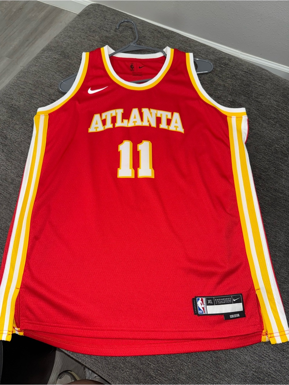 Nike Atlanta #11 Red Basketball Jersey Trae Young